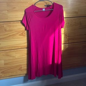 M Old Navy Pink T Shirt Dress